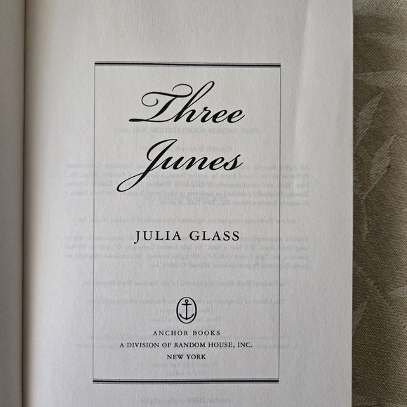Three Junes By Julia Glass National Bestseller Paperback Book - Picture 7 of 9